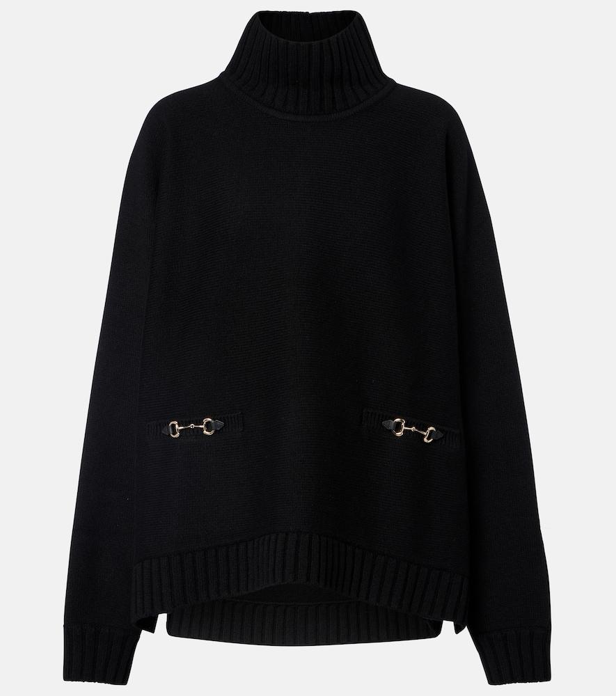 gucci horsebit wool
