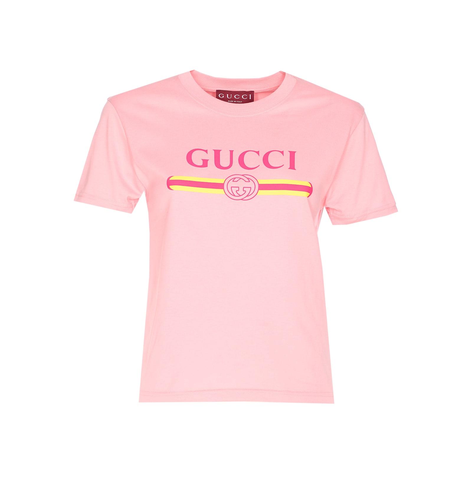 gucci incrocio print t-shirt