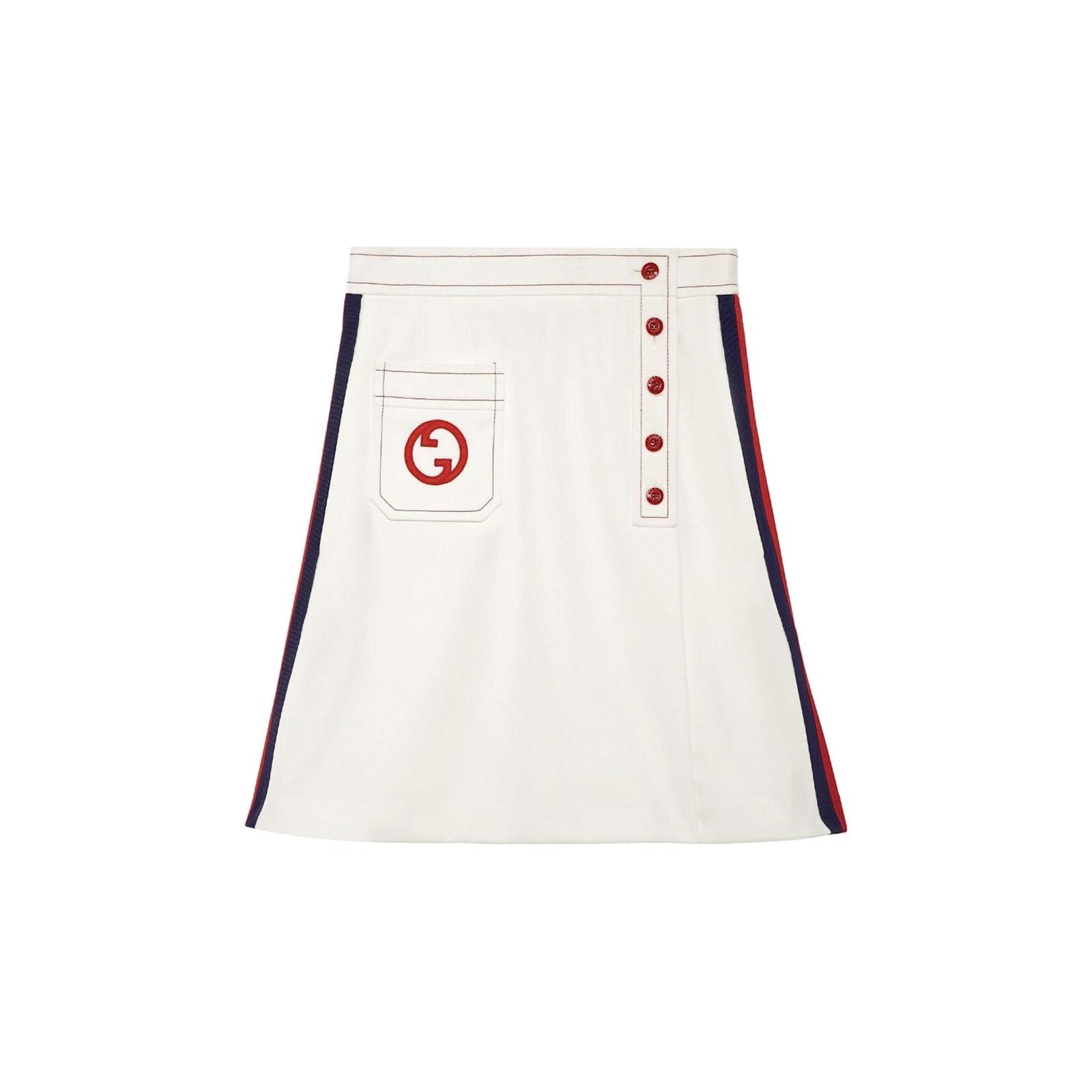 gucci interlocking g a-line skirt