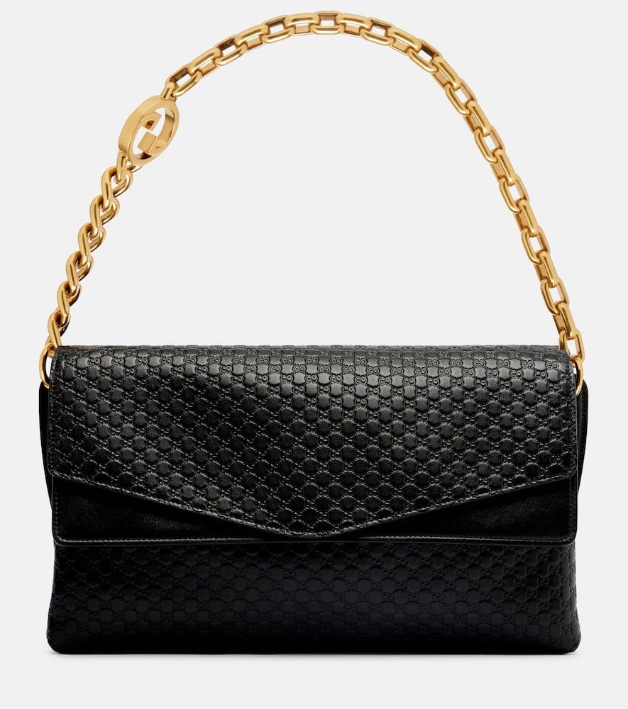 gucci interlocking g large leather shoulder bag