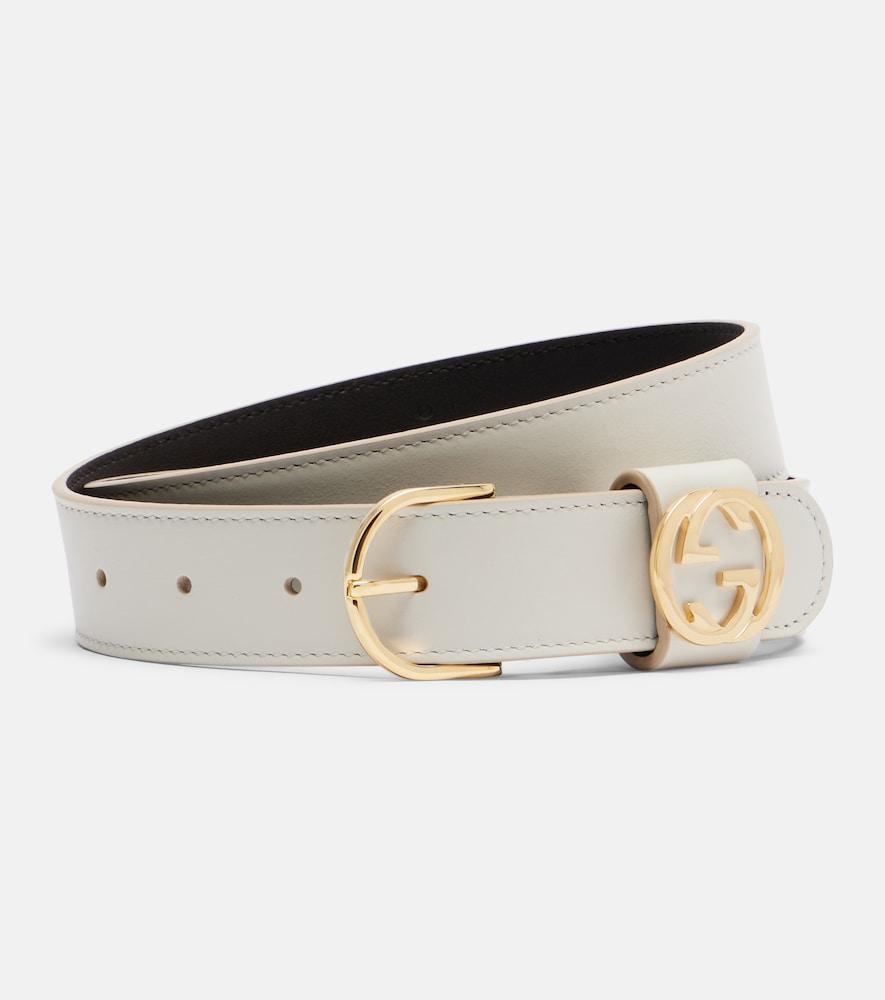 gucci interlocking g leather belt