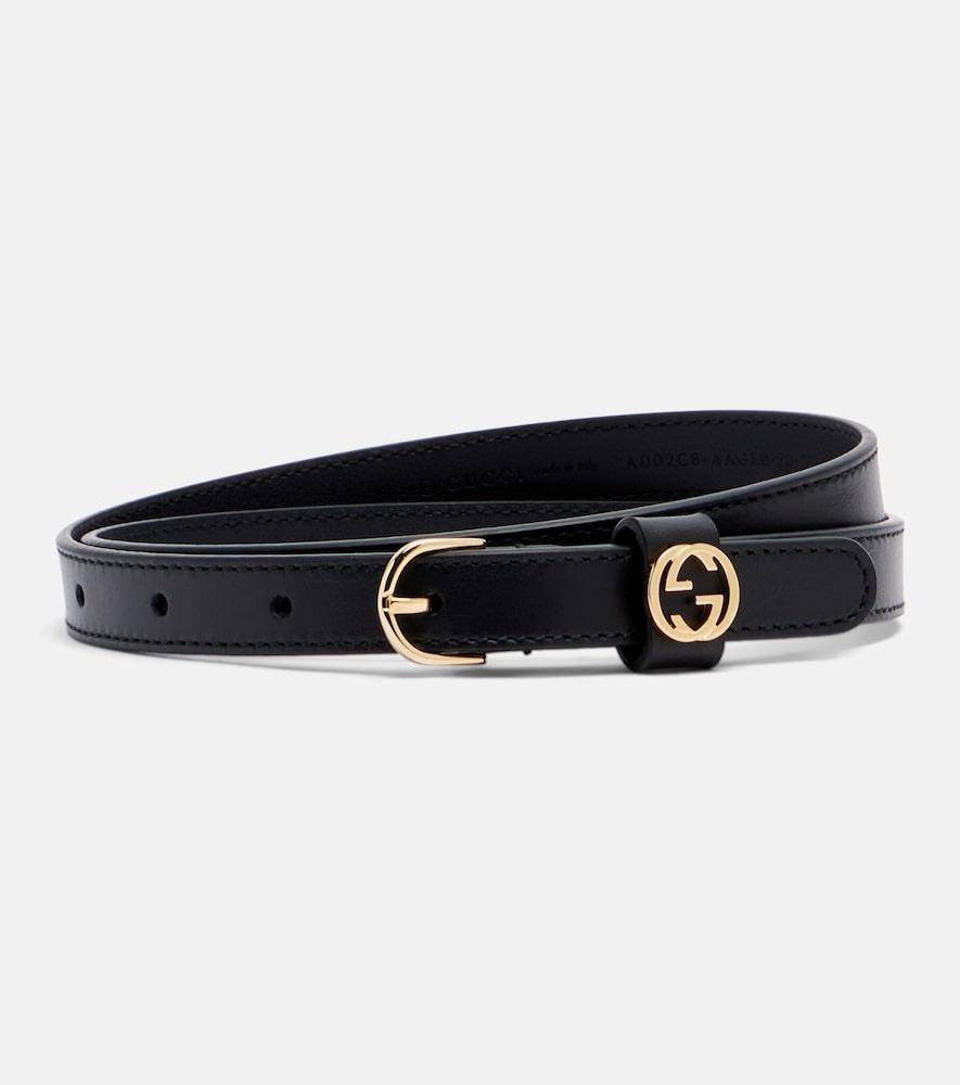 gucci interlocking g leather belt