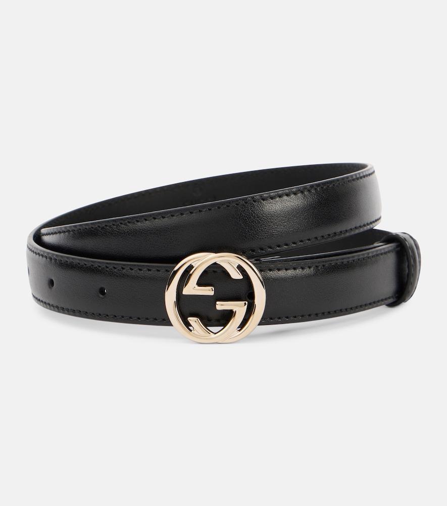gucci interlocking g leather belt