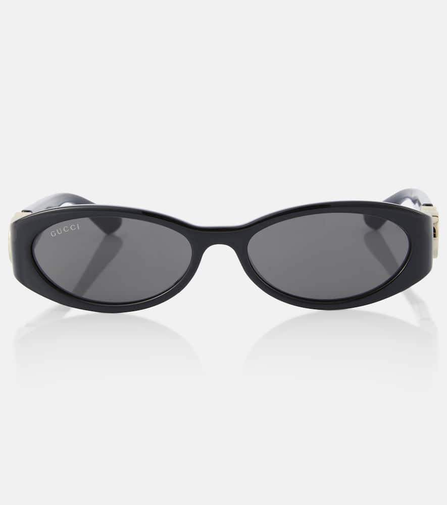 gucci interlocking g oval sunglasses