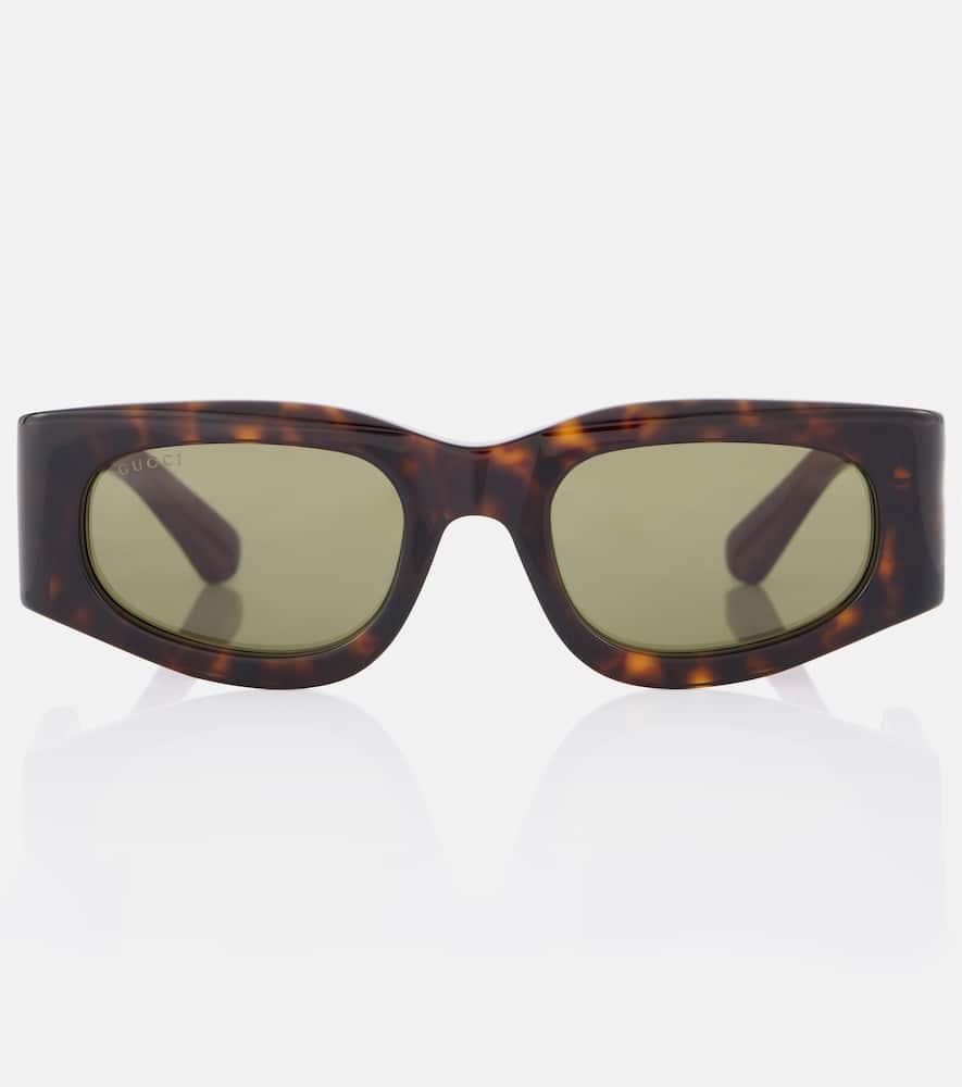 gucci interlocking g rectangular sunglasses