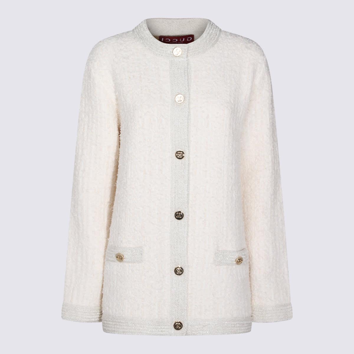 gucci ivory wool cardigan