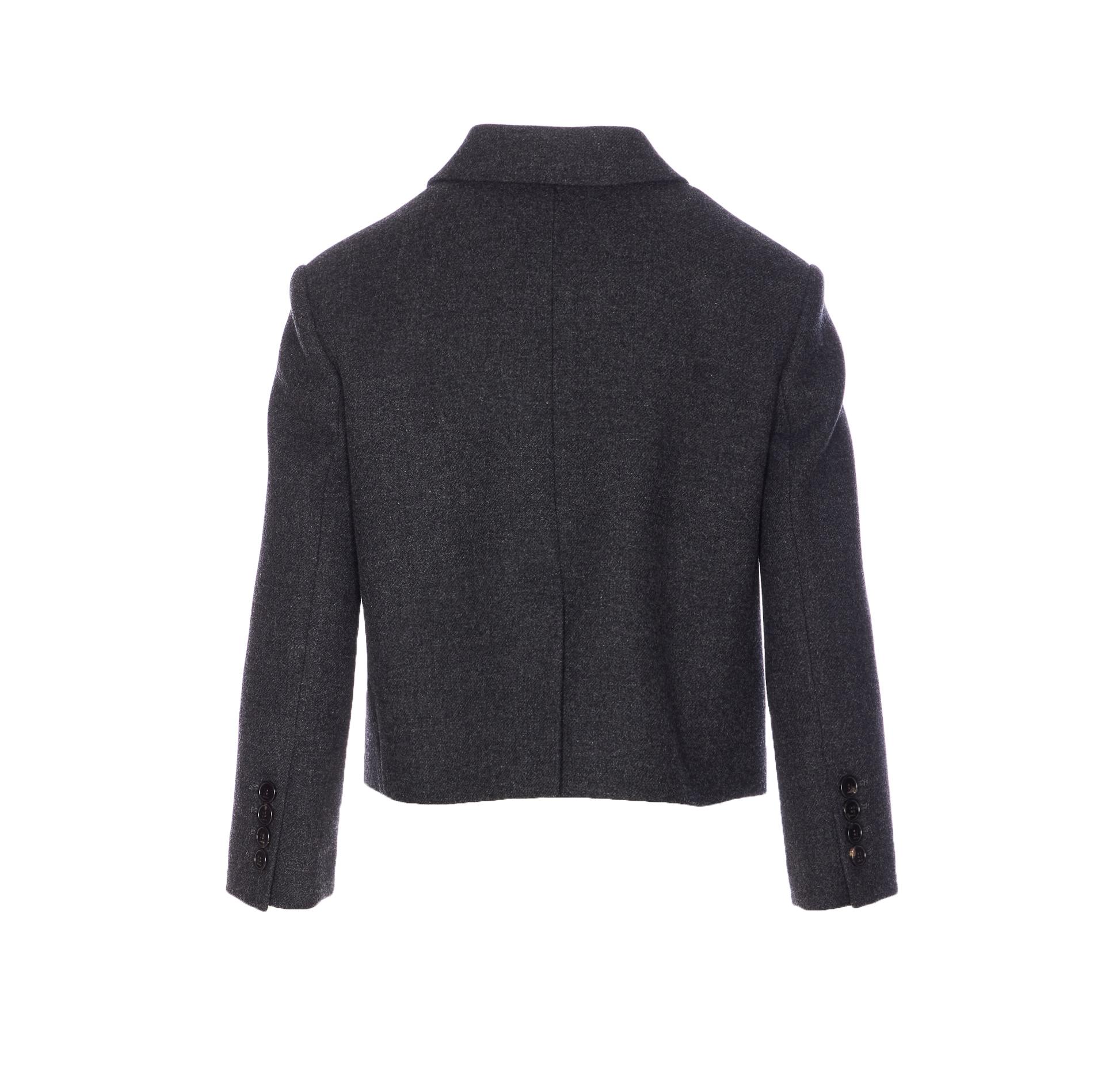 gucci jackets grey wool - women