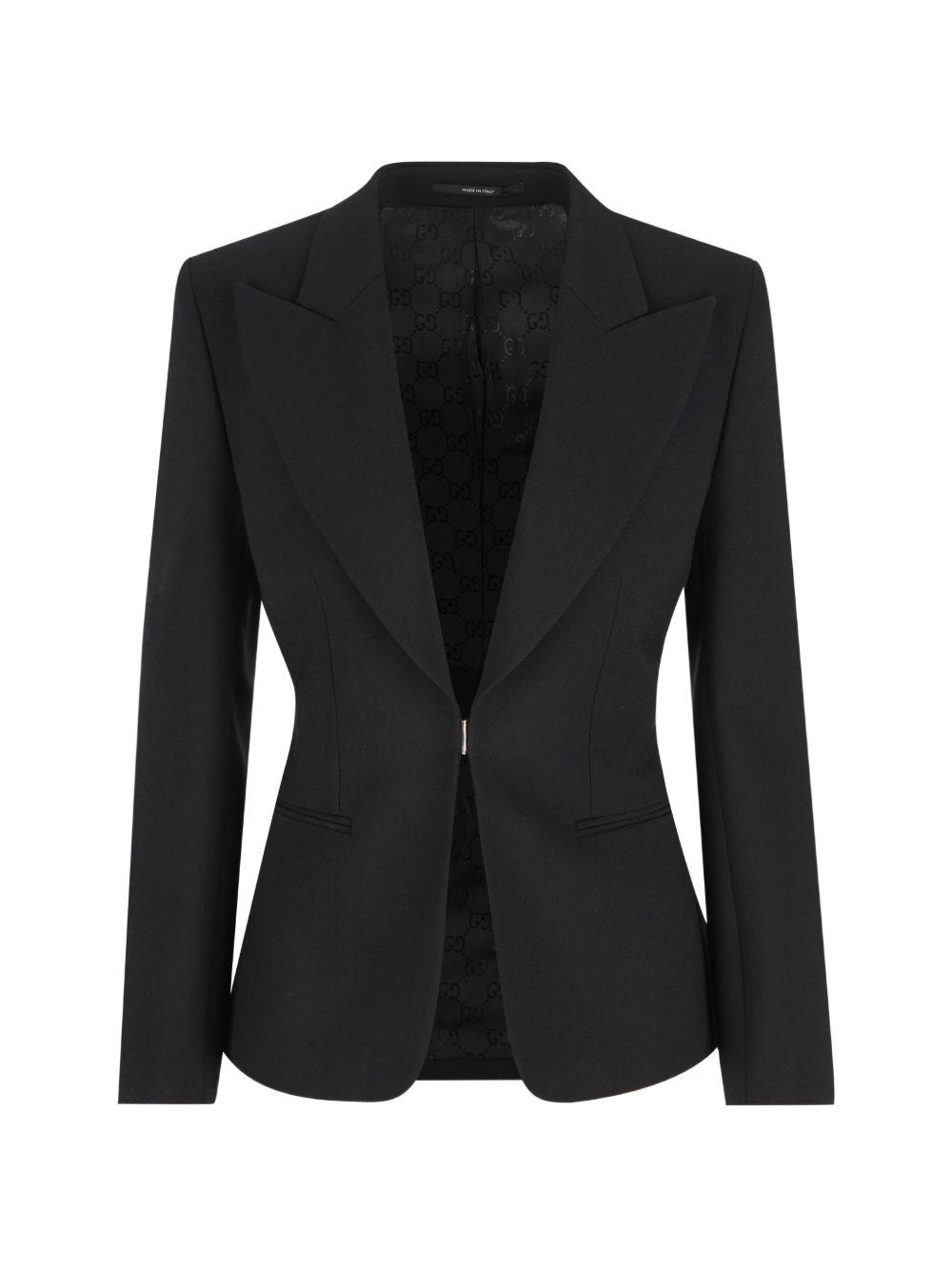 gucci jackets nero wool mix - women