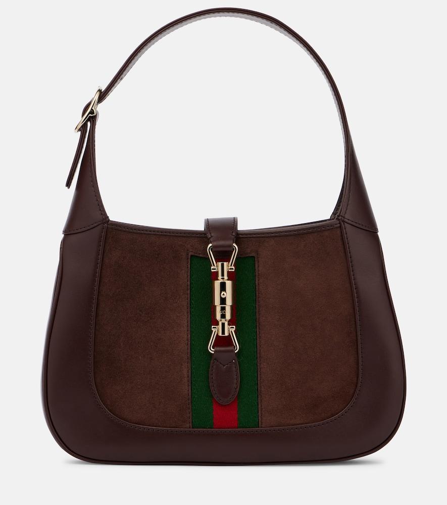 gucci jackie 1961 medium suede shoulder bag