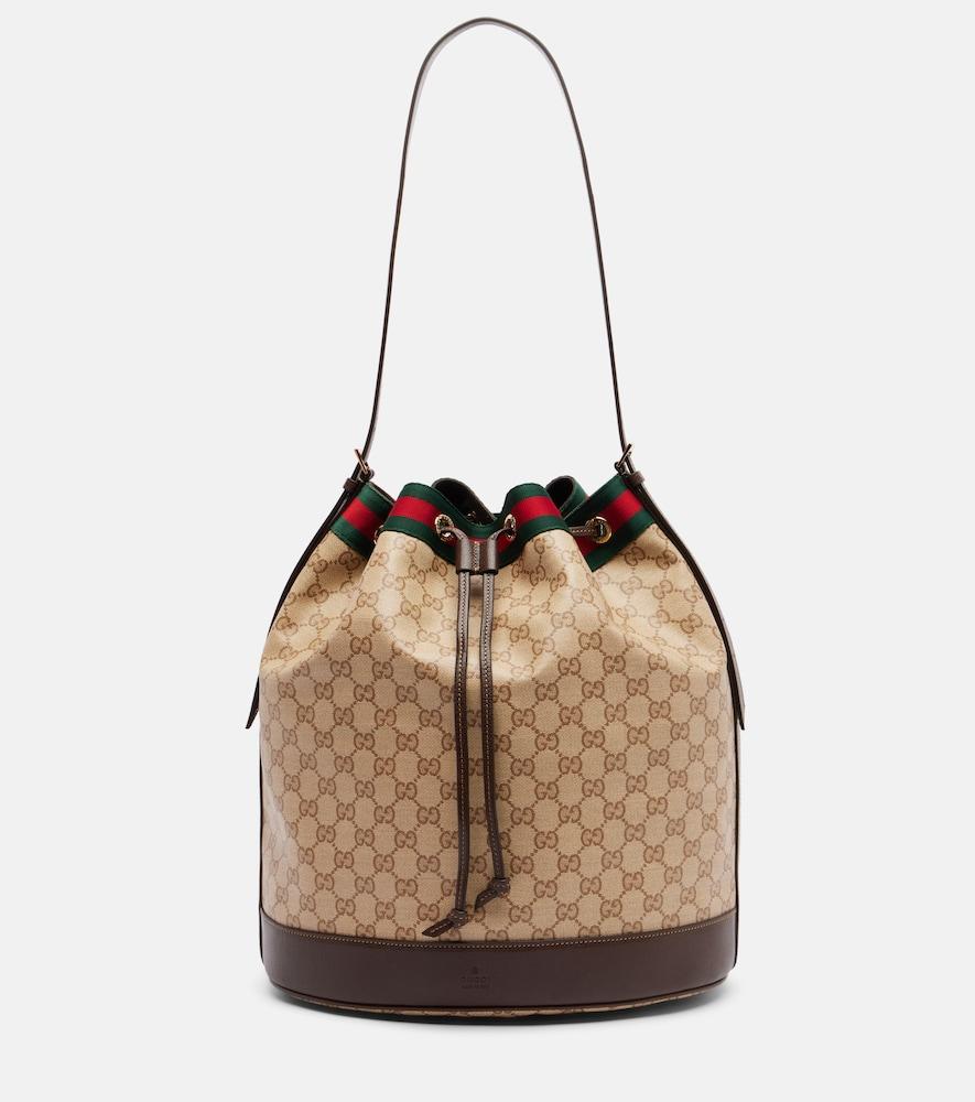 gucci jackie evening gg canvas small bucket bag