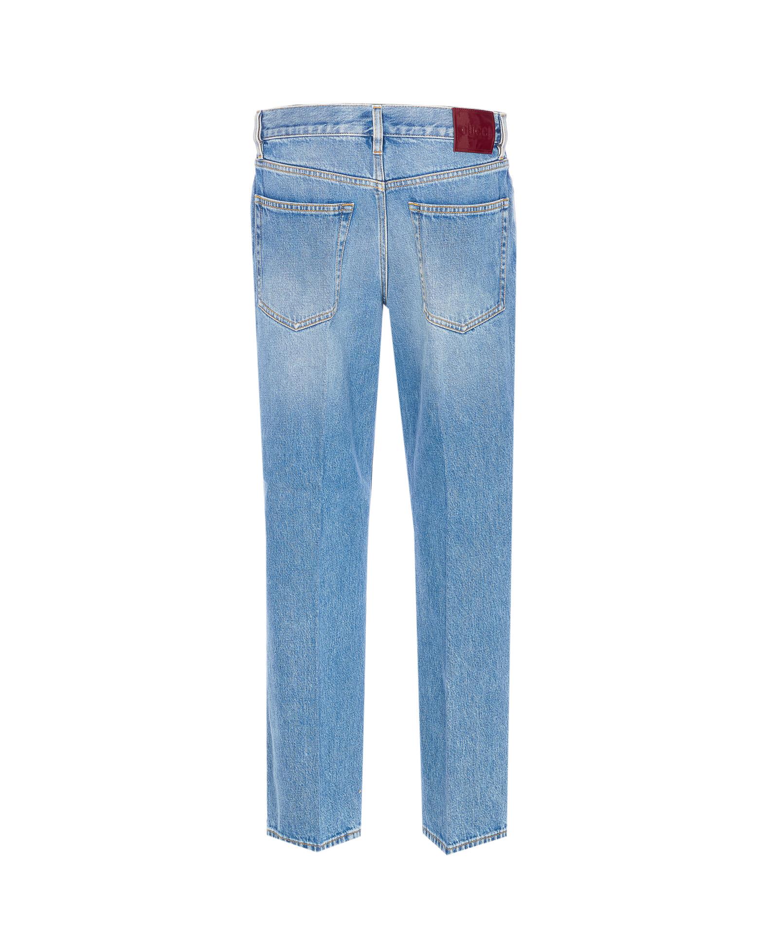 gucci jeans blue cotton - women