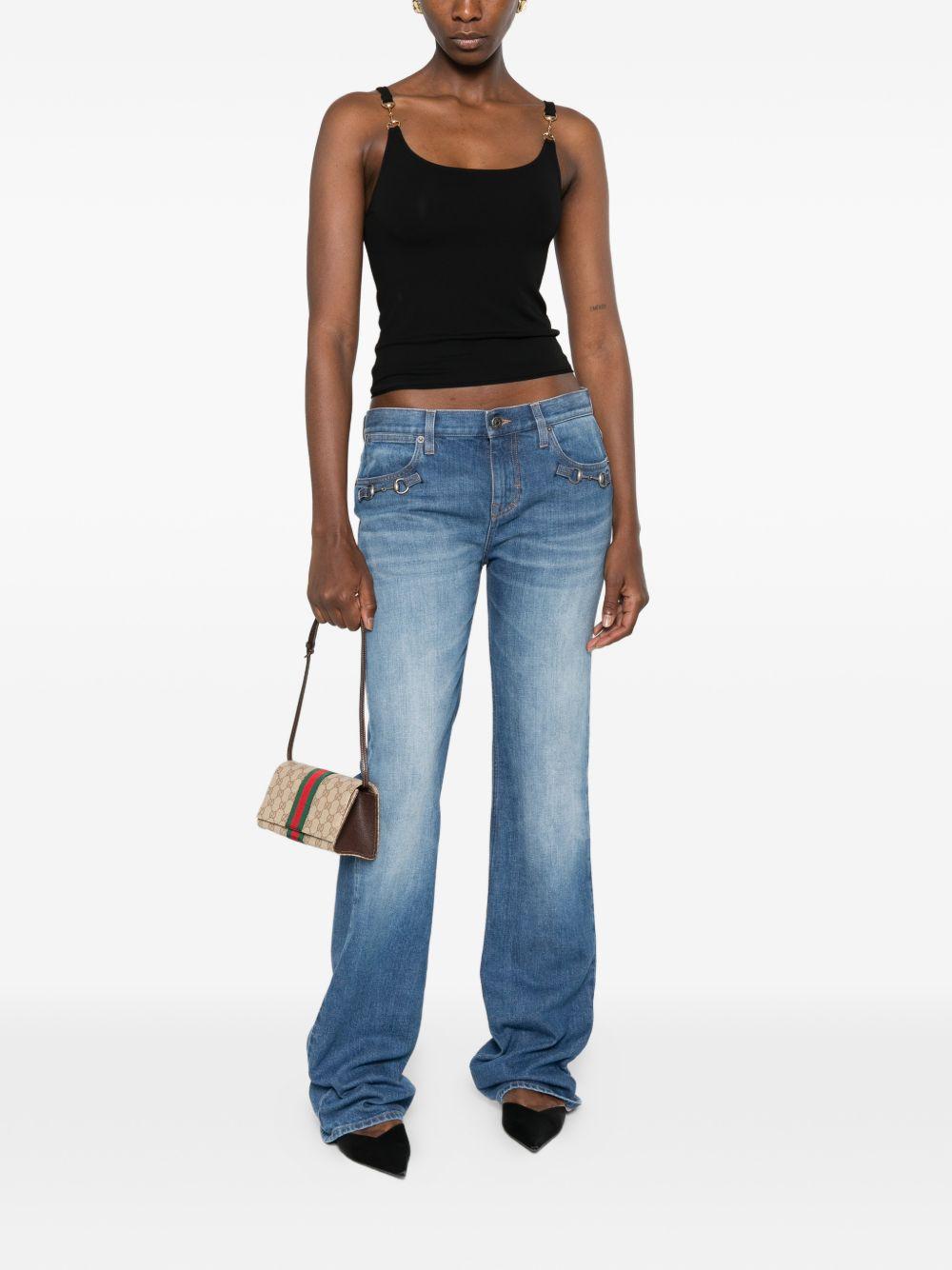 gucci jeans navy - women