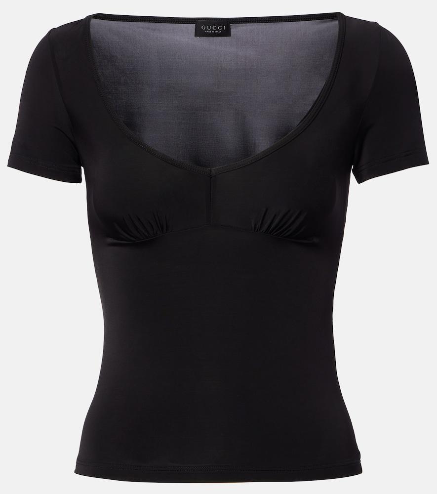 gucci jersey top