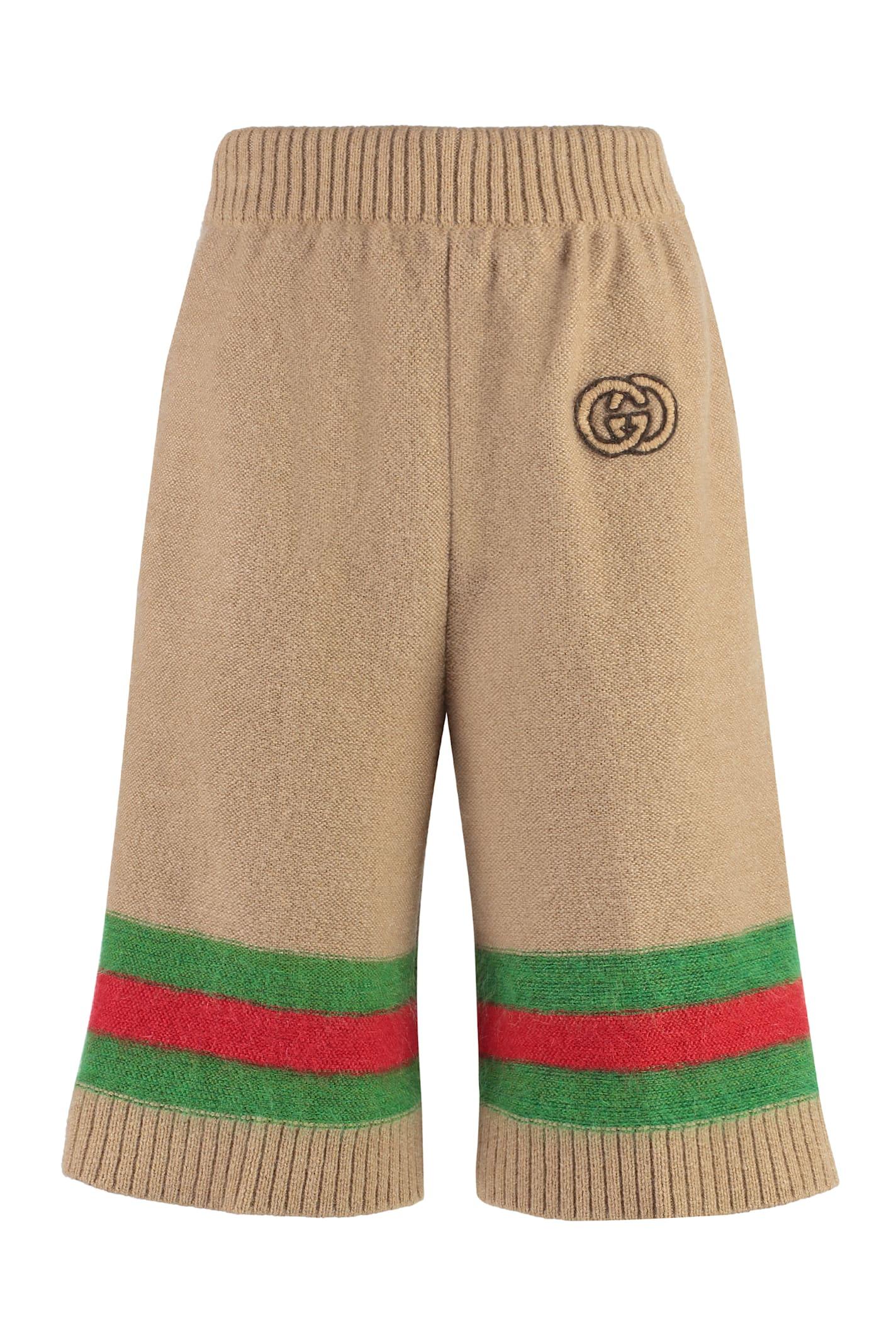gucci knitted shorts