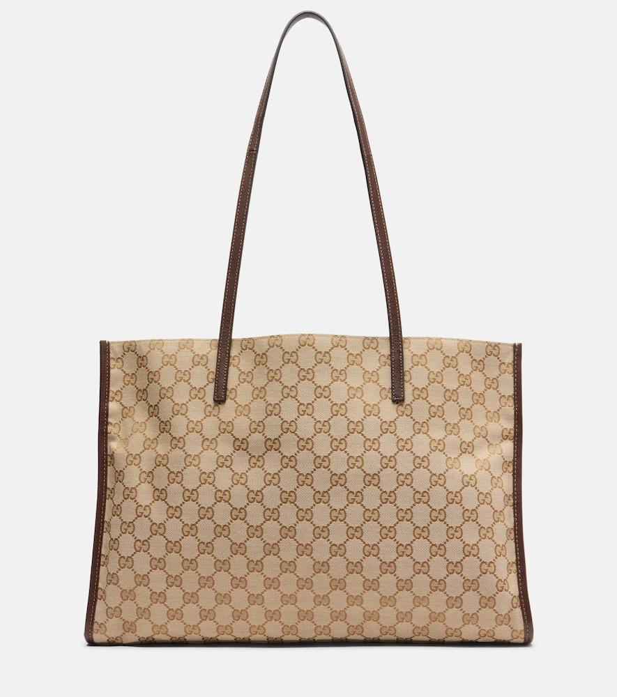 gucci large gg canvas shopper