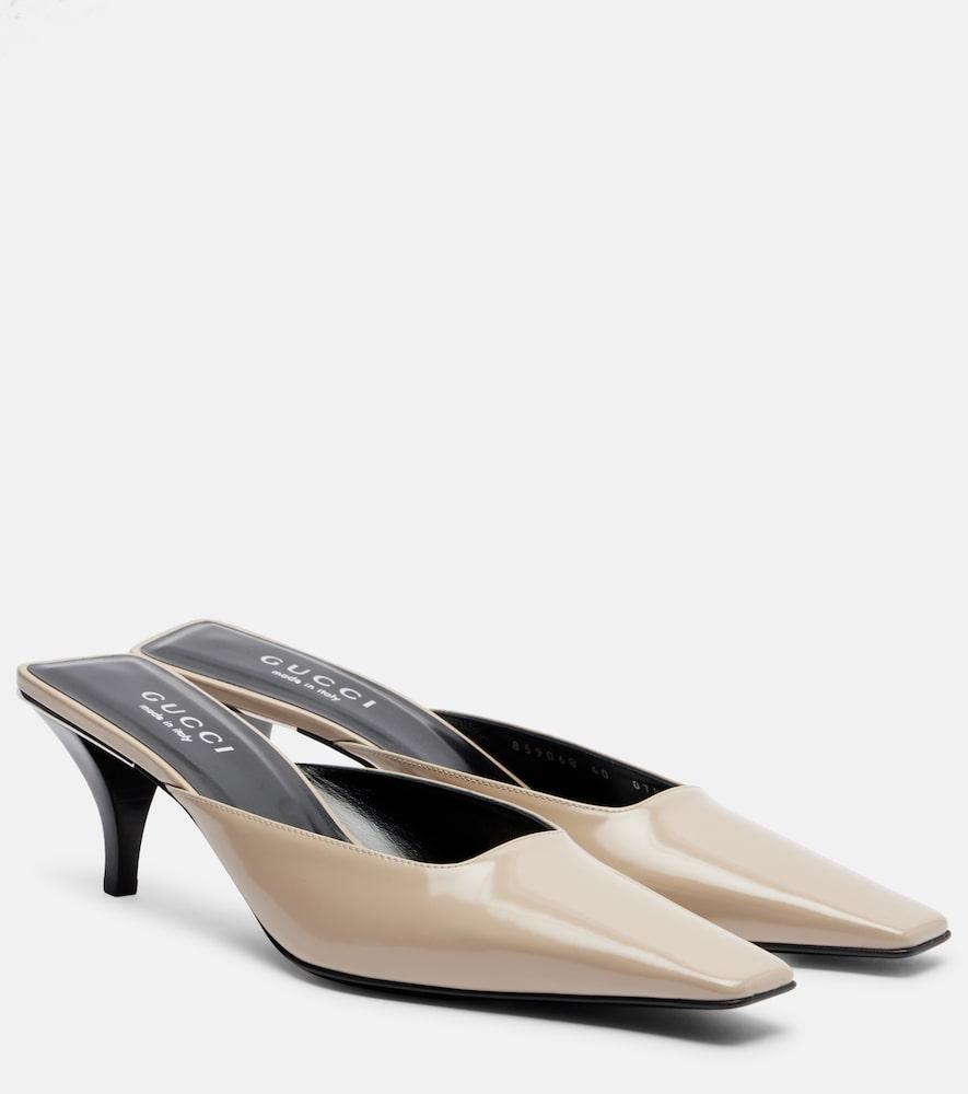 gucci leather mules