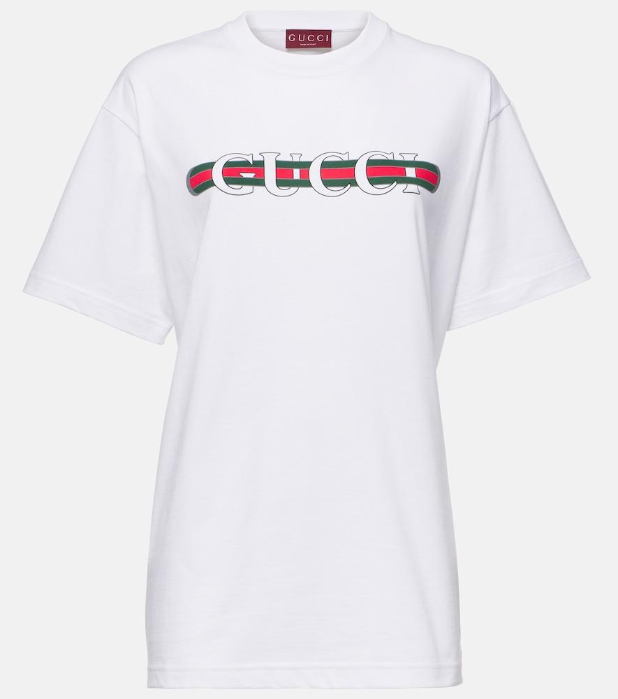 gucci logo cotton jersey t