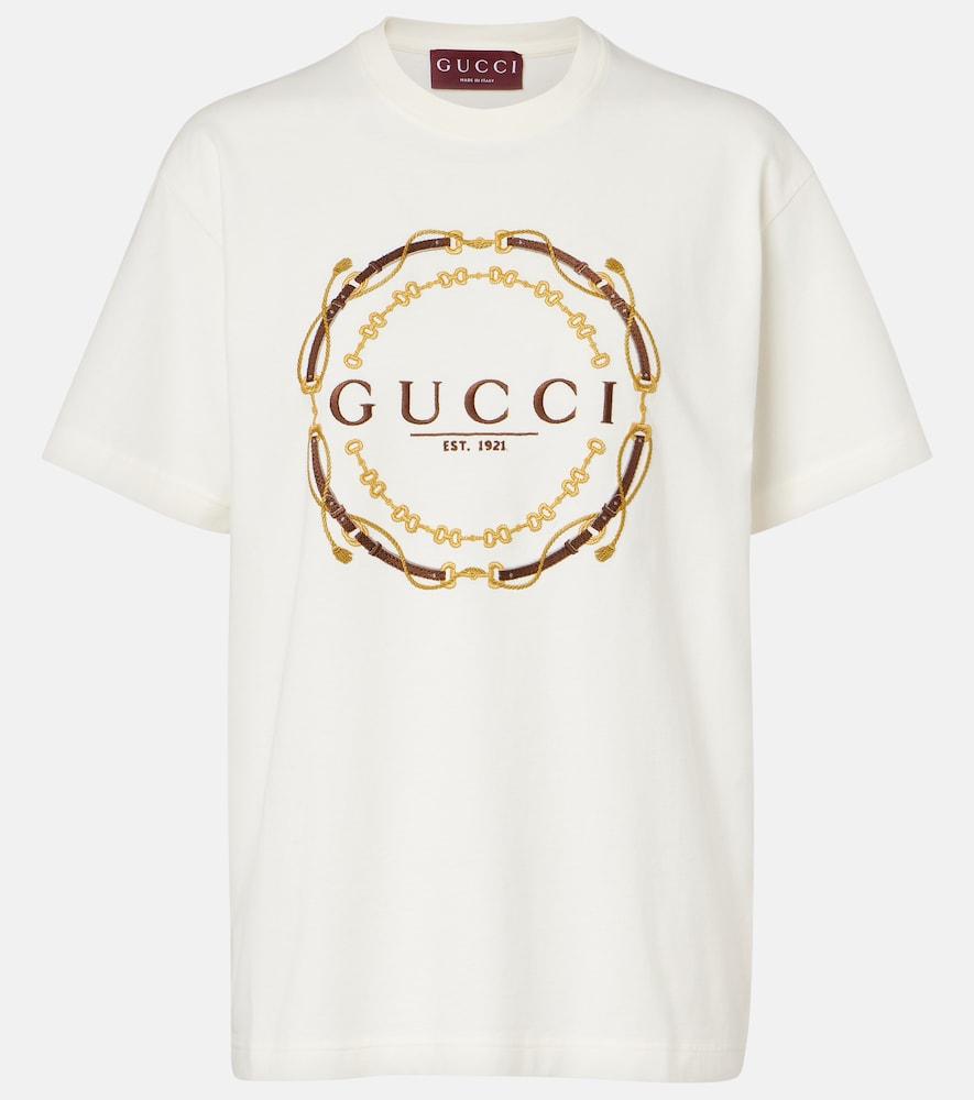 gucci logo cotton jersey t