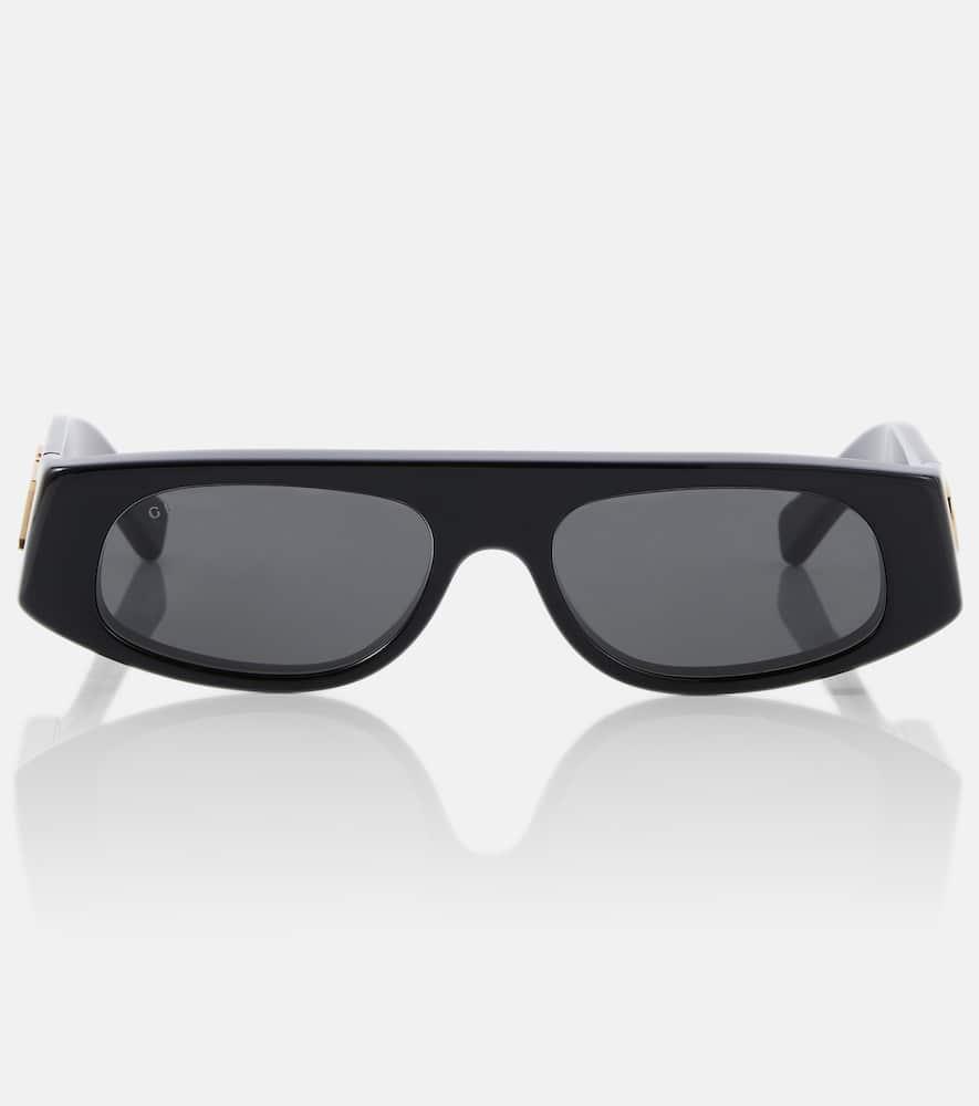 gucci logo rectangular sunglasses