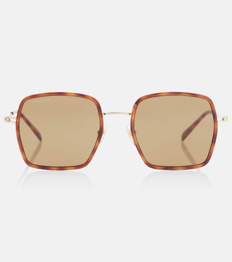 gucci logo square sunglasses