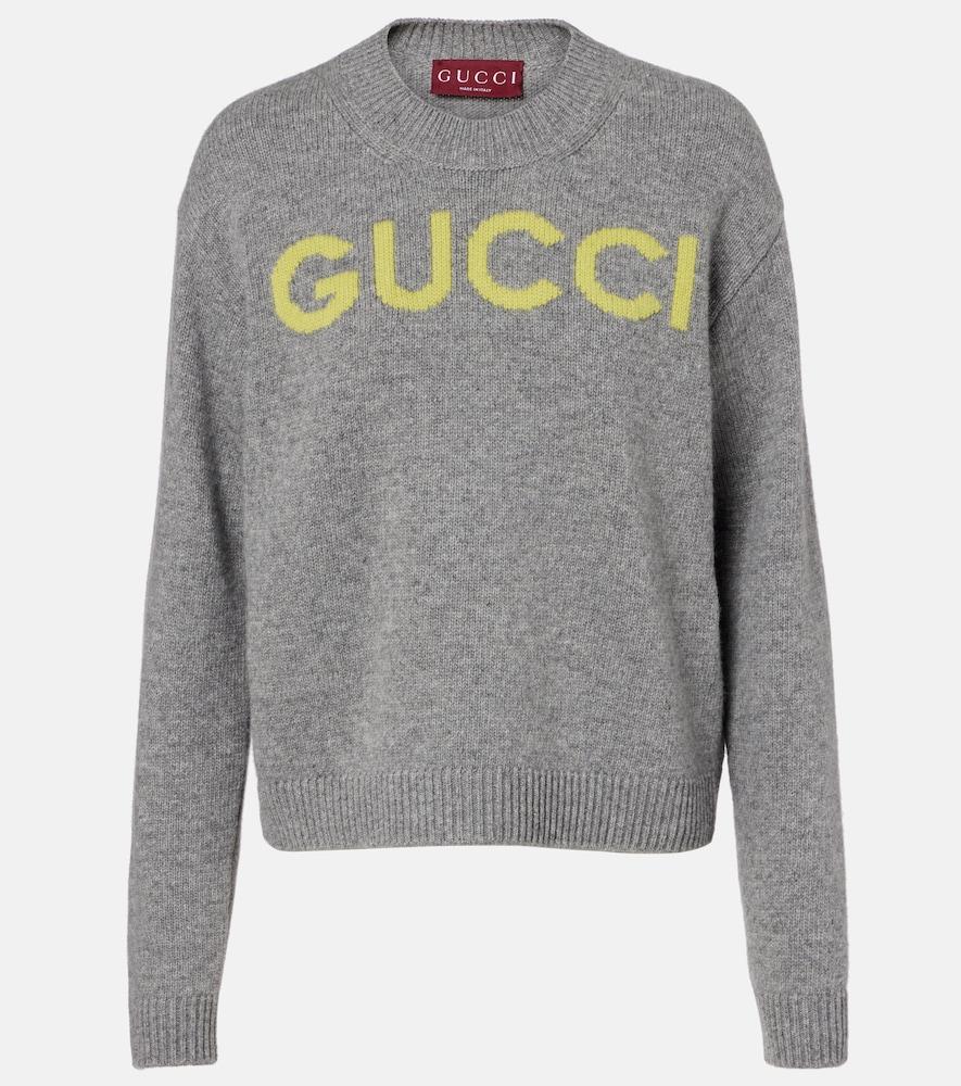 gucci logo wool sweater