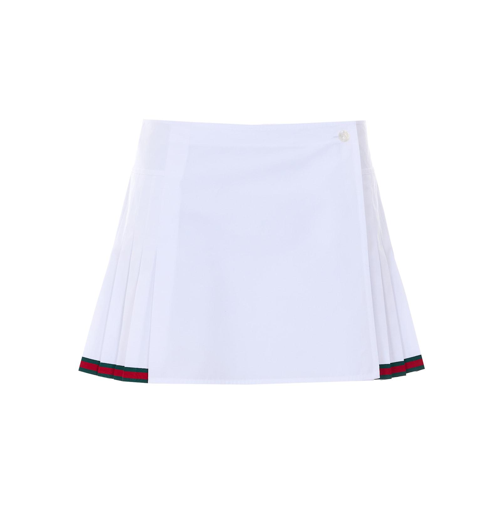 gucci mini web detail skirt