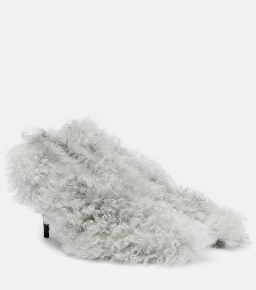 gucci musa shearling pumps