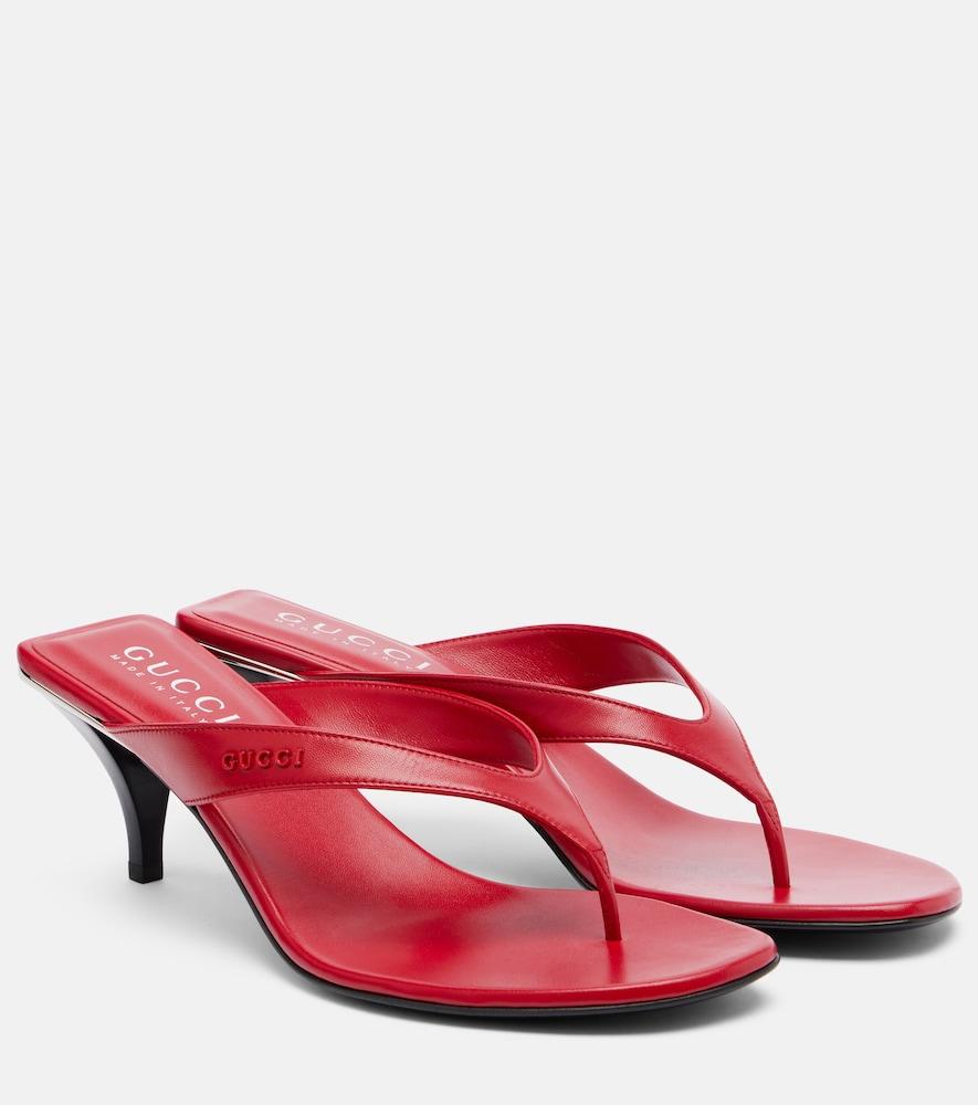gucci neo 55 leather thong sandals