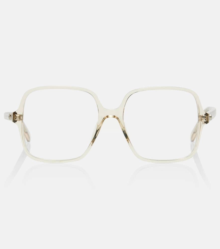 gucci optical native gg square glasses
