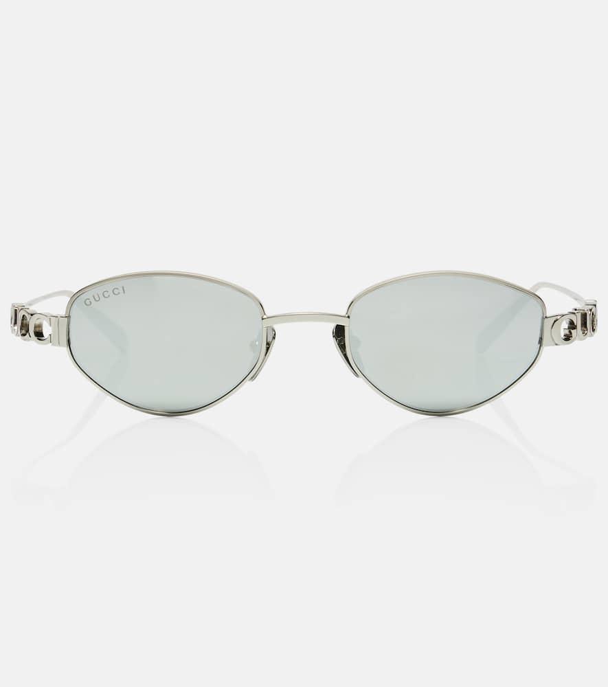 gucci oval sunglasses