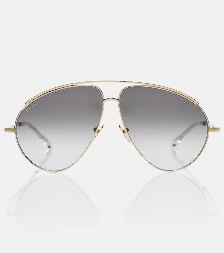 gucci oversized aviator sunglasses