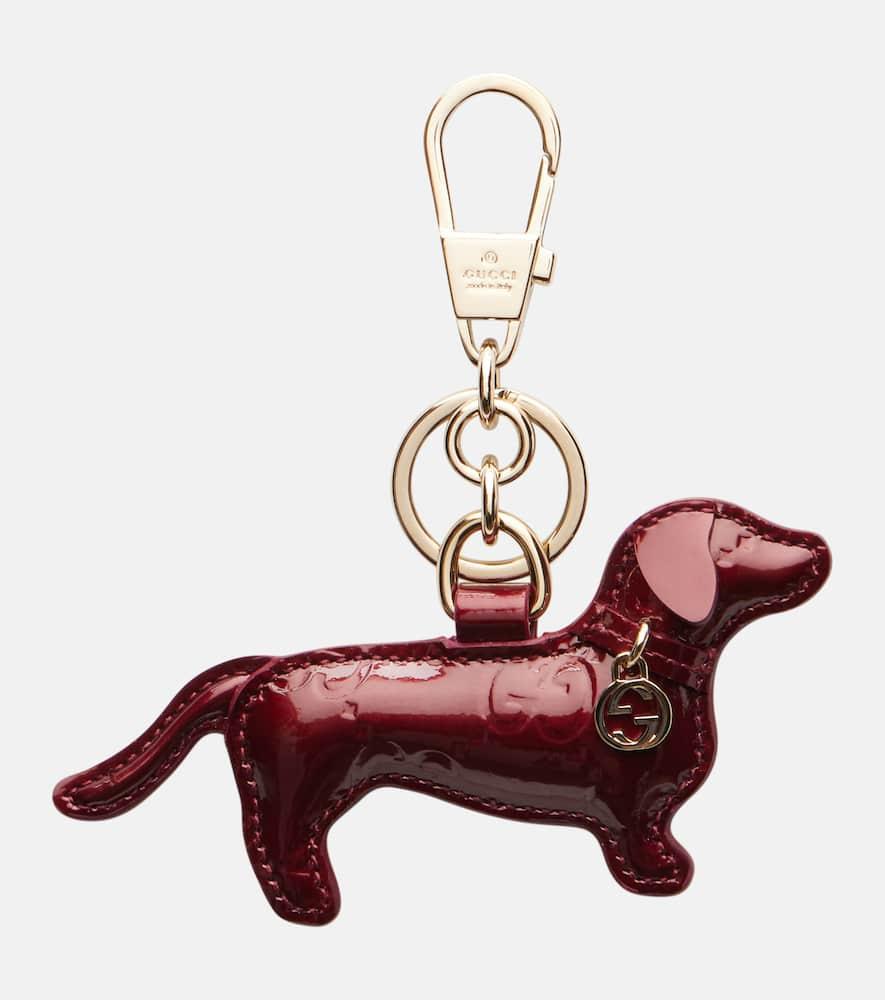 gucci patent leather keychain