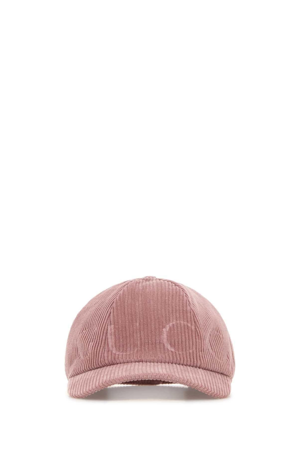 gucci pink corduroy baseball cap