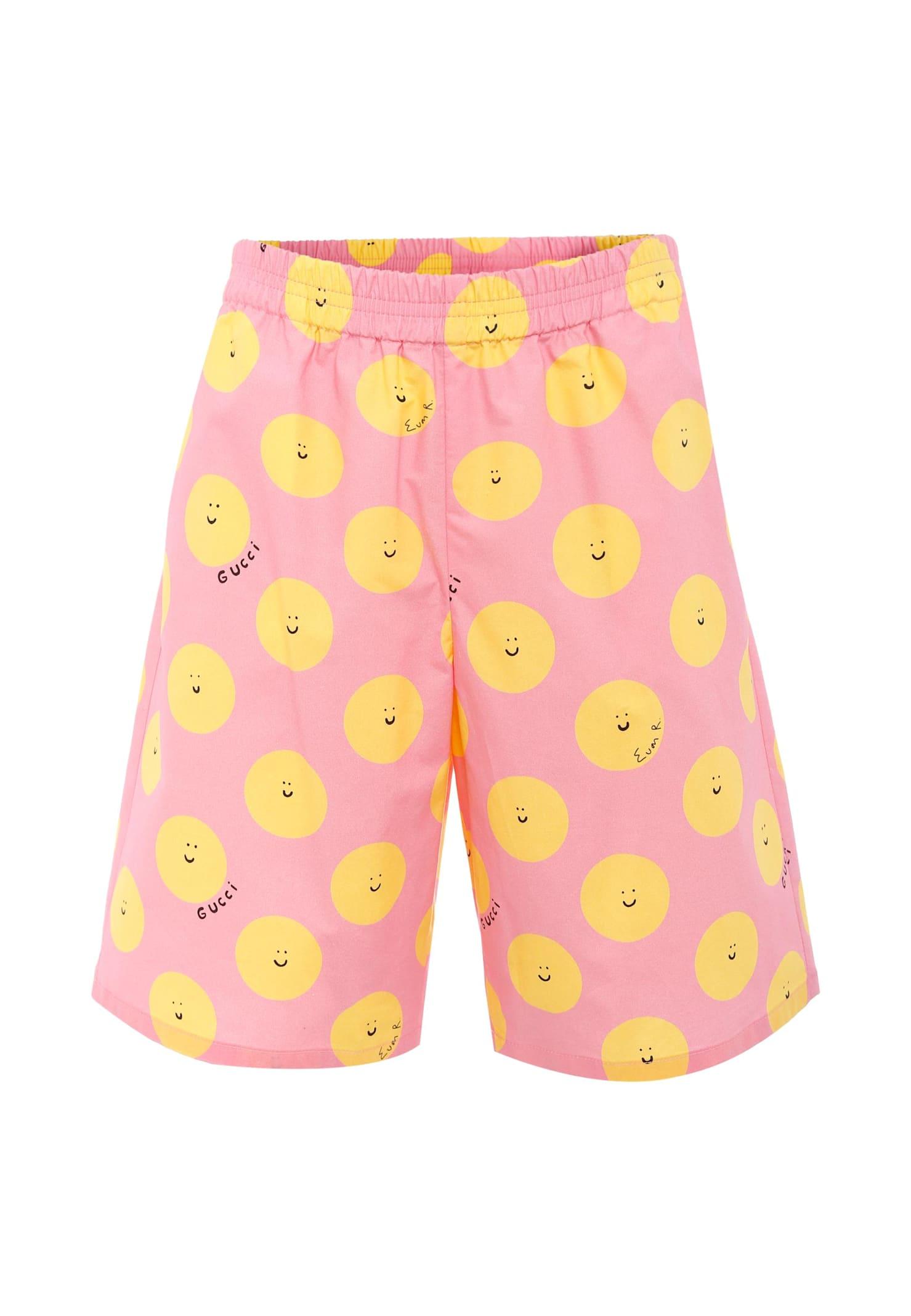 gucci pink shorts for girl with sun