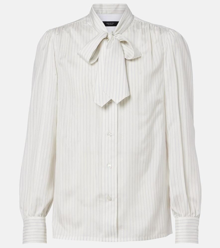 gucci pinstripe tie