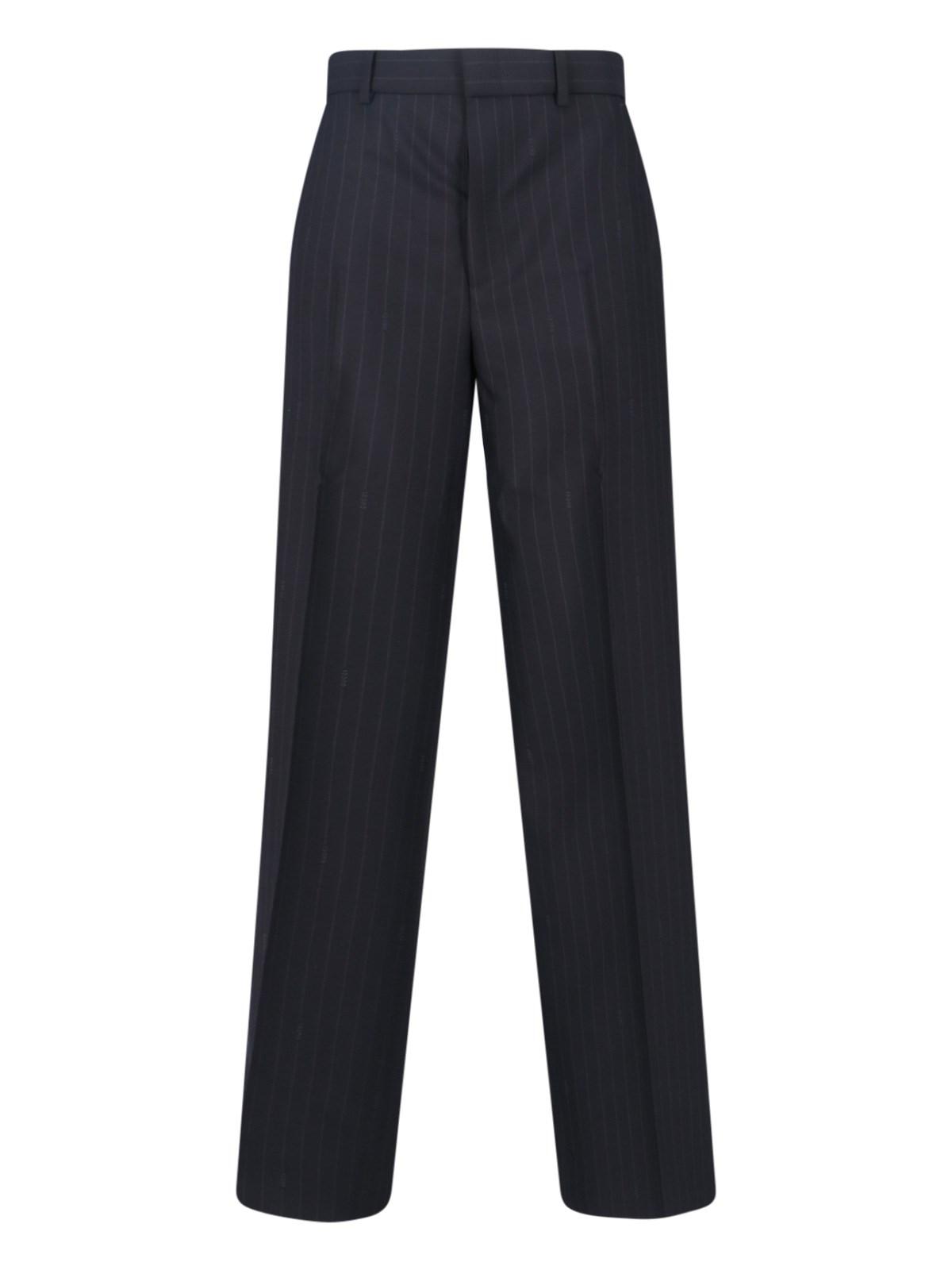 gucci pinstripe wool pants