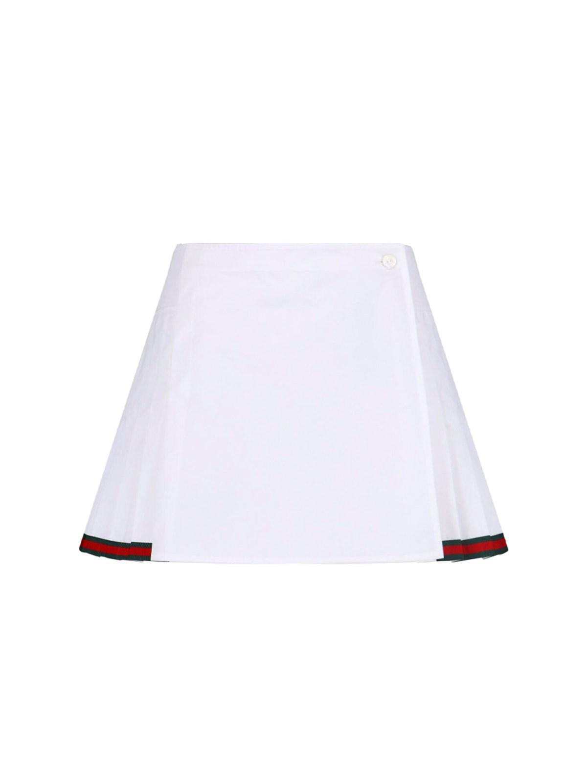 gucci pleated mini skirt