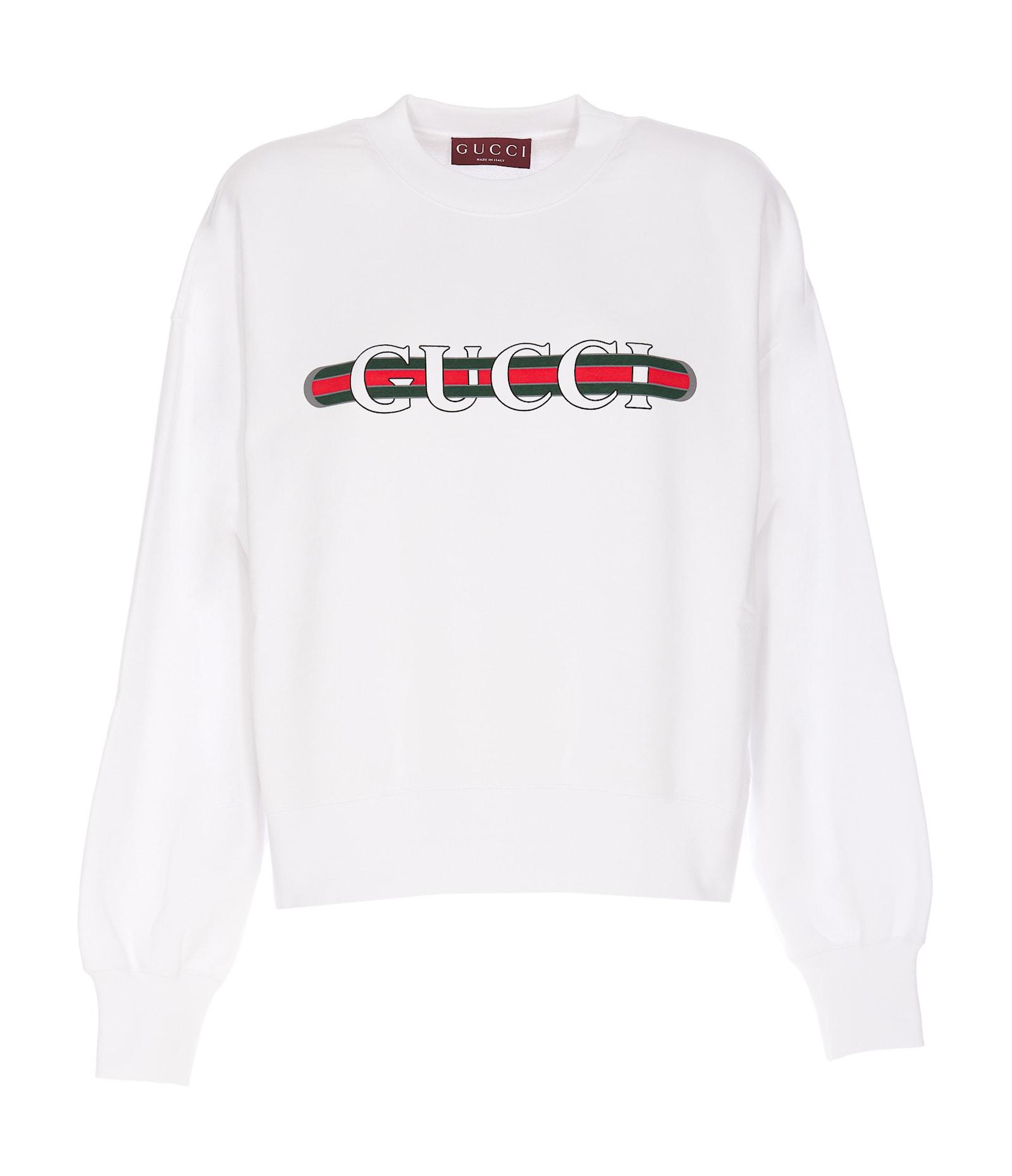 gucci print sweatshirt