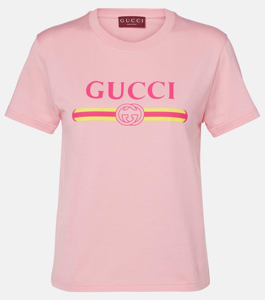 gucci printed cotton jersey t