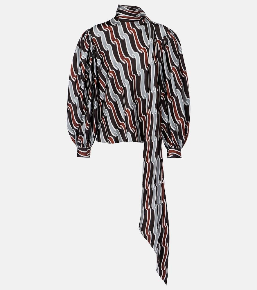 gucci printed tie
