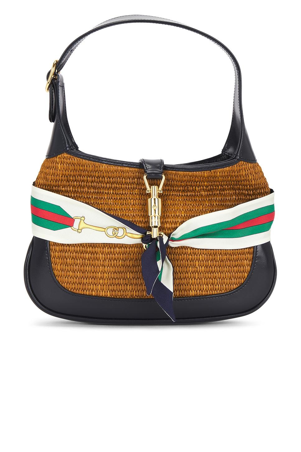 gucci raffia jackie 1961 hobo bag