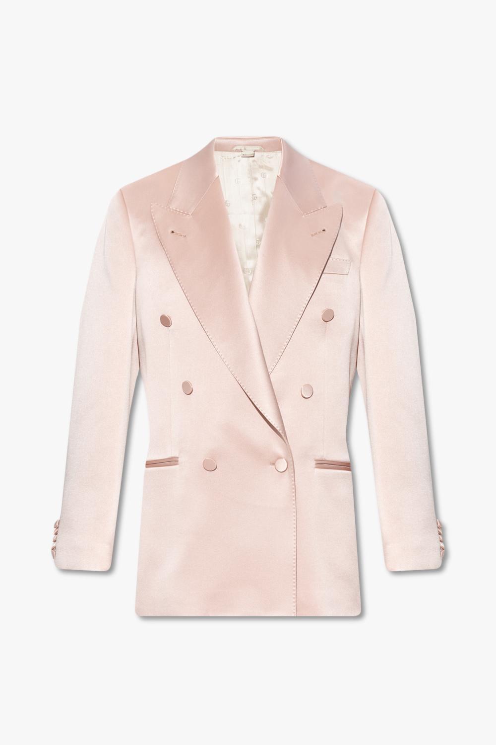 gucci satin blazer