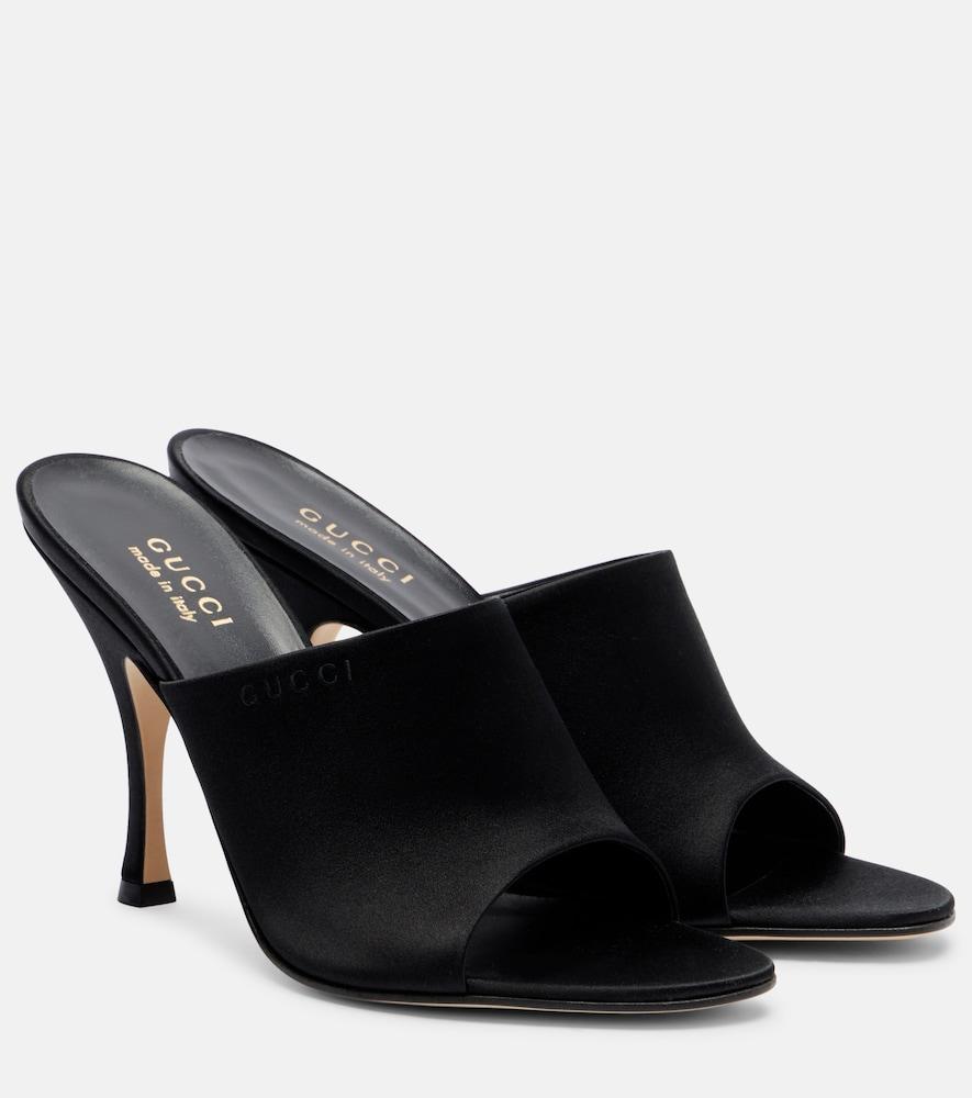 gucci satin mules