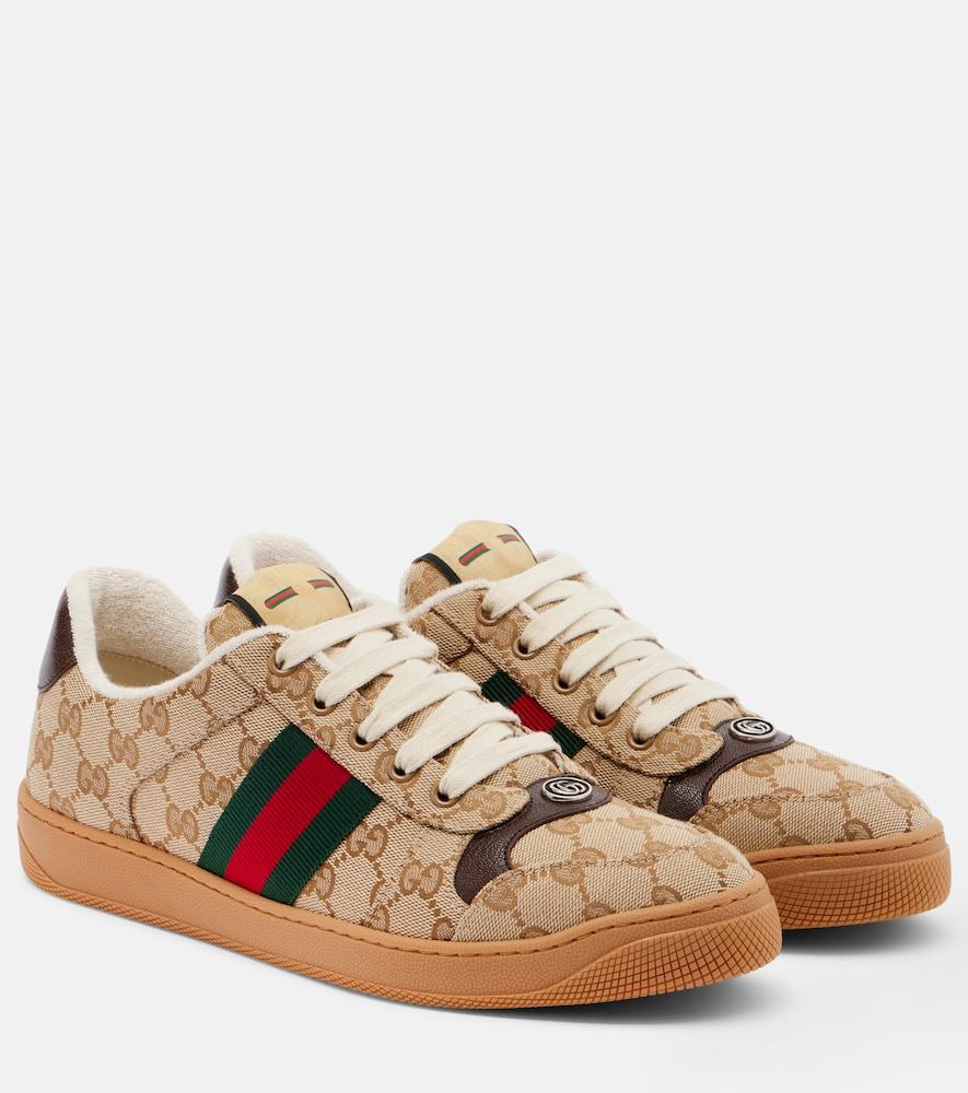 gucci screener gg canvas sneakers