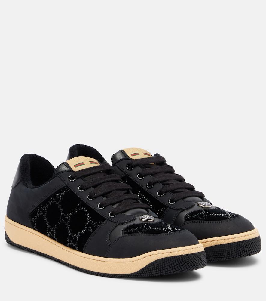 gucci screener leather sneakers