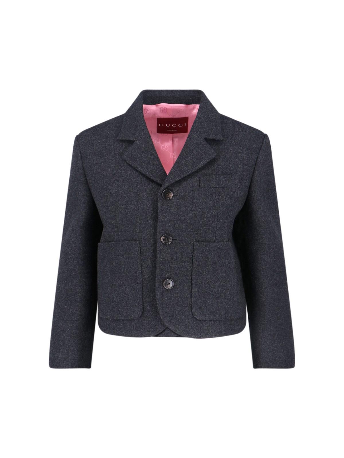 gucci short single-breasted blazer