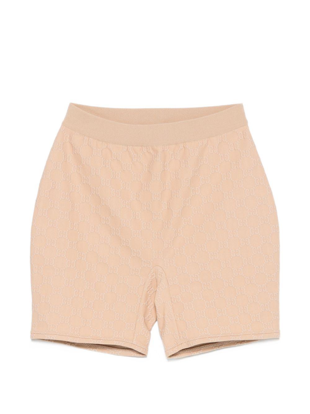 gucci shorts beige mix polyamide - women