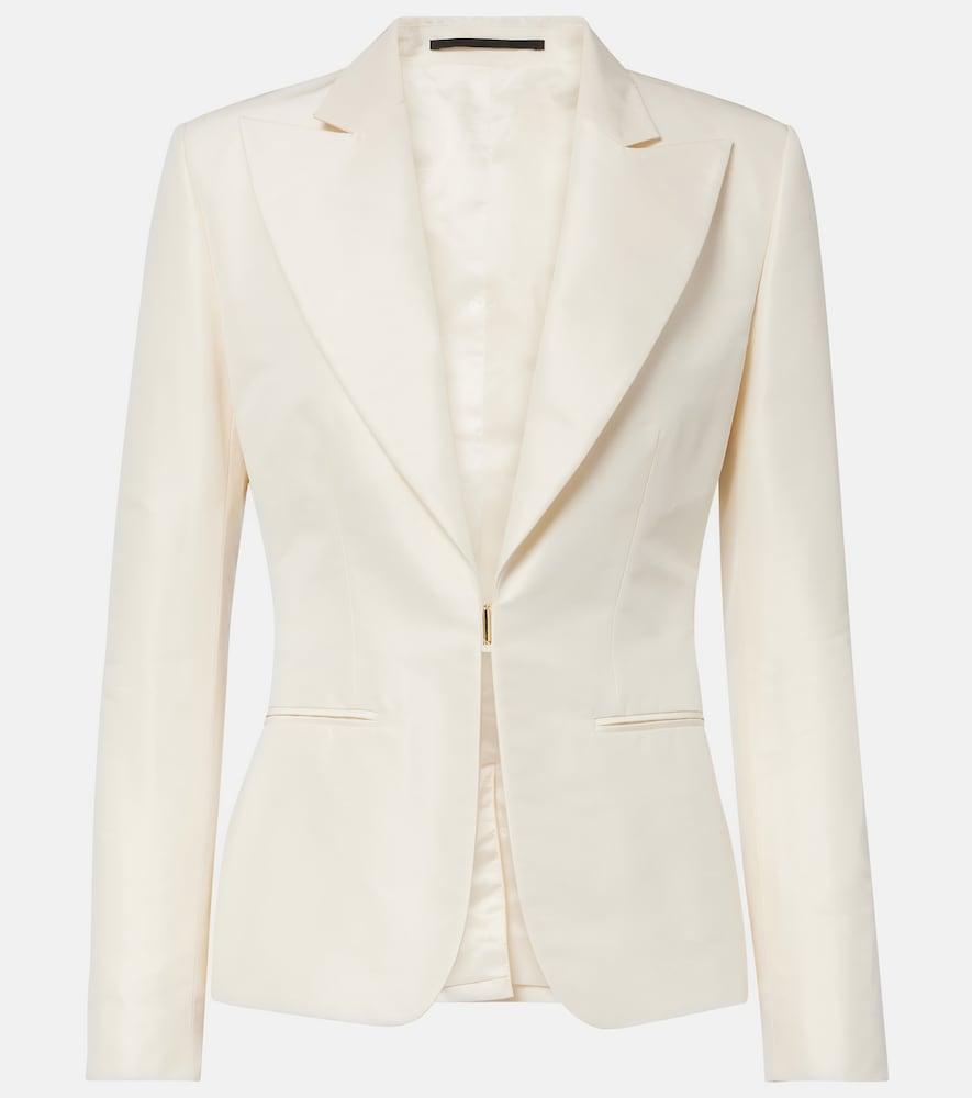 gucci silk faille blazer