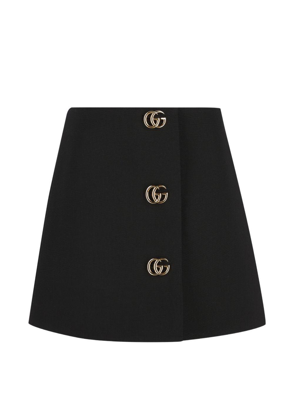 gucci skirts nero wool - women