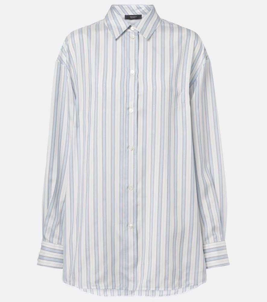 gucci striped silk shirt